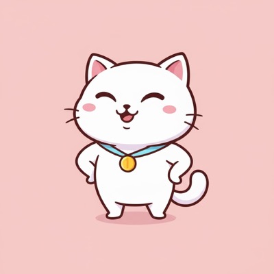 親密度レベル 5 の猫 — 自信に満ちた表情